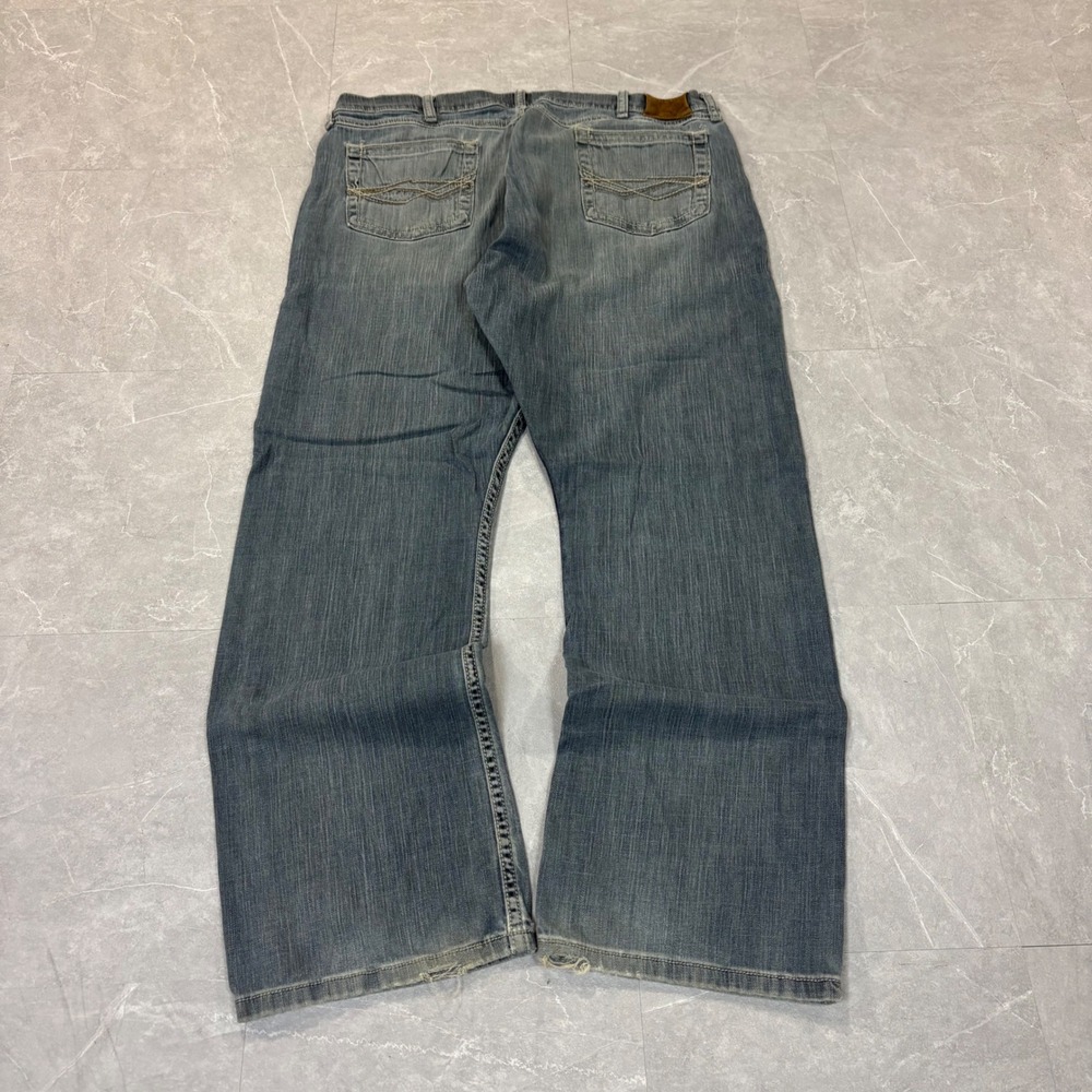 Wrangler 20X Mens Blue Denim Relaxed Straight Leg Jeans 36x31